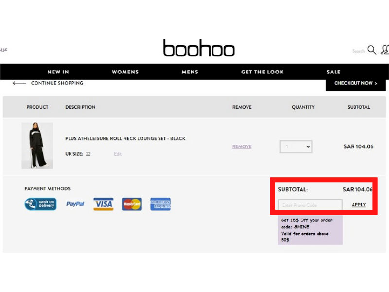 Boohoo code promo