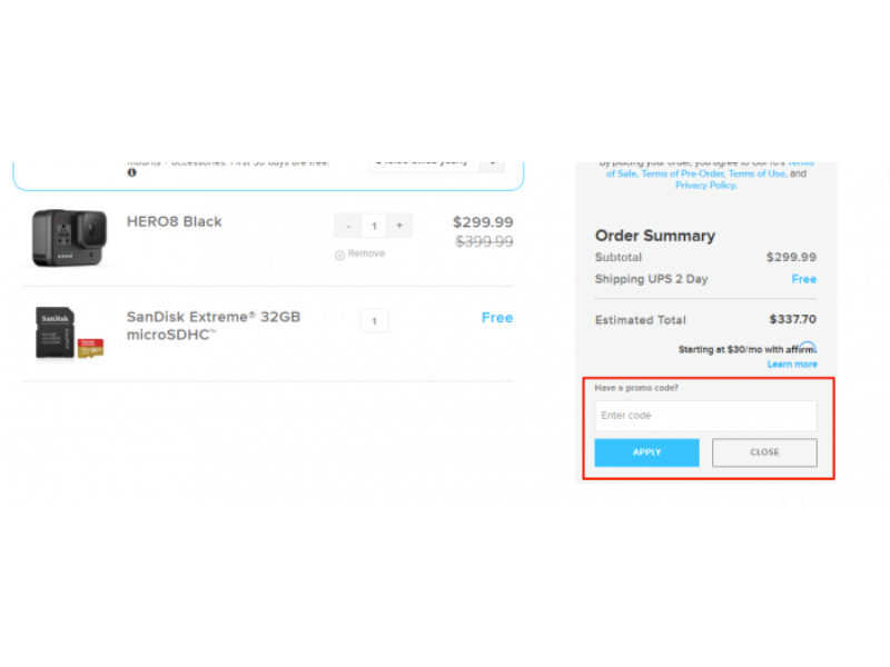GoPro code promo